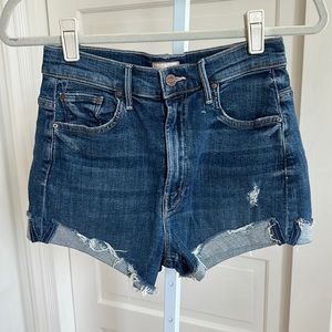 Mother high waisted denim shorts 27